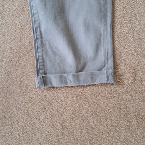 Santana Jeans Cropped Denim Grey Jean Capri Size 8 Straight Leg - Picture 7 of 11